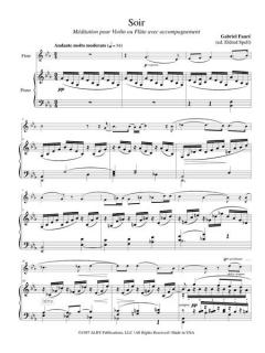 Soir von Gabriel Fauré 