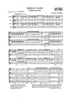 Székeler Klage (Transylvanian Lament) (Zoltan Kodaly) 