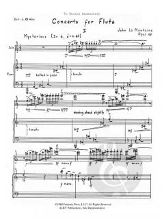 Flute Concerto (Piano Reduction) von John La Montaine 