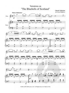 Variations on 'Bluebells of Scotland' von Charles Nicholson 
