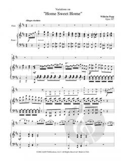 Variations on 'Home Sweet Home' von Wilhelm Popp 