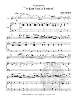 Variations on 'Last Rose of Summer' von Charles Nicholson 