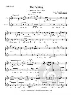 The Bestiary (Flute and Soprano) von Donald Draganski 