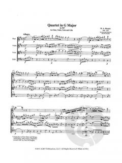 Quartet in G Major, K. 370 von Wolfgang Amadeus Mozart 