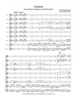 Andante (from the Italian Symphony, 2nd movement) von Felix Mendelssohn Bartholdy 