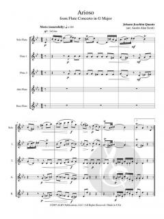 Arioso from Flute Concerto in G major von Johann Joachim Quantz 