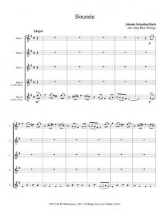 Bourrée von Johann Sebastian Bach 