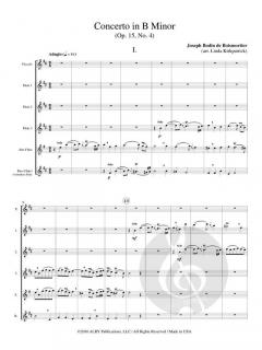 Concerto in B Minor (Op. 15, No. 4) von Joseph Bodin de Boismortier 