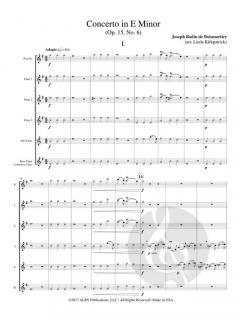 Concerto in E Minor op. 15, No. 6 von Joseph Bodin de Boismortier 