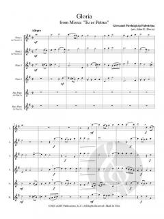 Gloria from 'Missa Tu Es Petrus' von Giovanni Pierluigi da Palestrina 