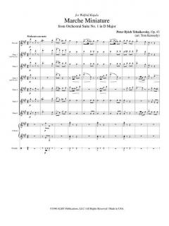 Marche Miniature (from Orchestral Suite No. 1 in D Major op. 43) von Peter Iljitsch Tschaikowsky 