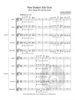 Nun Danket Alle Gott (Antiphonal) von Johann Pachelbel 