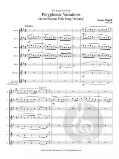Polyphonic Variations on the Korean Folk Song 'Arirang' von Eugene Magalif 