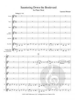 Sauntering Down the Boulevard von Laurence Dresner 