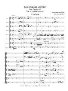 Sinfonia and Chorale from Cantata BWV 142 von Ludwig van Beethoven 