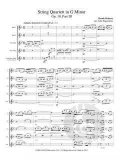 String Quartet in G minor op. 10, part III von Claude Debussy 