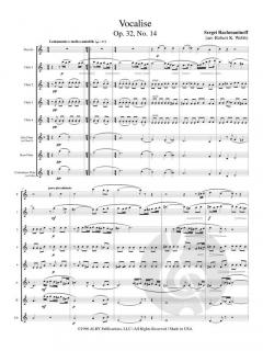 Vocalise for Flute Choir von Sergei Rachmaninow 