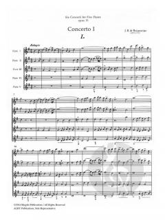 6 Concerti op. 15 Vol. 1 von Joseph Bodin de Boismortier 