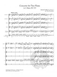 Concerto for 2 Flutes in C Major, RV 533 von Antonio Vivaldi 