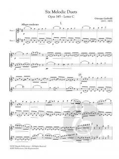 6 Melodic Duets von Giuseppe Gariboldi 