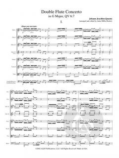Double Flute Concerto in G Major von Johann Joachim Quantz 