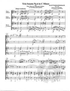 6 Trio Sonatas, Vol. 3 von Jakob Friedrich Kleinknecht 