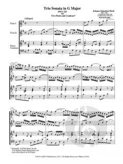 6 Trio Sonates, Vol. I von Johann Sebastian Bach 