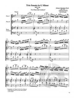 6 Trio Sonates, Vol. I von Johann Sebastian Bach 