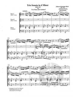 6 Trio Sonates, Vol. II von Johann Sebastian Bach 
