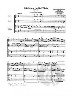 6 Trio Sonates, Vol. III von Johann Sebastian Bach 