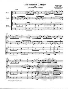 Trio Sonata in G Major von Antonio Lotti 