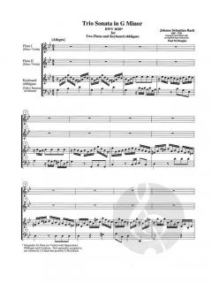 Trio Sonata in G Minor, BWV 1020 von Johann Sebastian Bach 