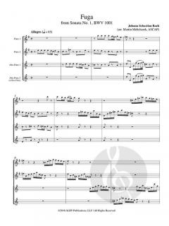 Fuga from Sonata No. 1, BWV 1001 von Johann Sebastian Bach 