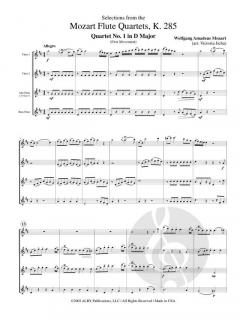 Selections from the Mozart Flute Quartets von Wolfgang Amadeus Mozart 
