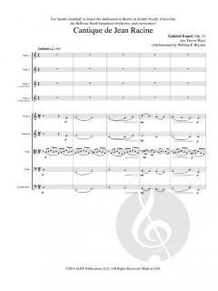 Cantique de Jean Racine von Gabriel Fauré 