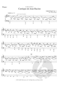 Cantique de Jean Racine von Gabriel Fauré 