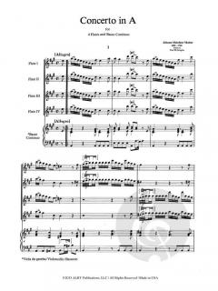 Concerto à 4 in A Major von Johann Melchior Molter 