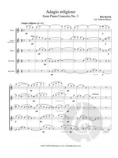 Adagio religioso from Piano Concerto No. 3 von Béla Bartók 