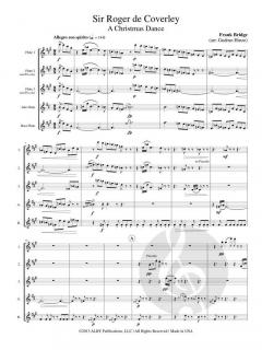 Sir Roger de Coverley - A Christmas Dance von Frank Bridge 