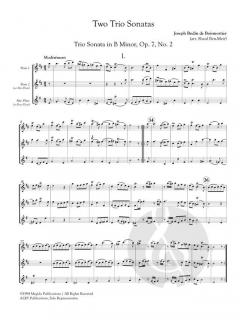 2 Trio Sonatas von Joseph Bodin de Boismortier 