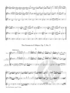 2 Trio Sonatas von Joseph Bodin de Boismortier 
