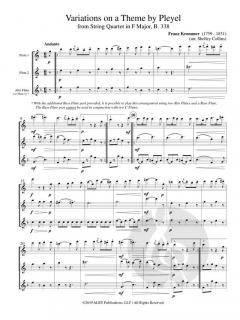 Variations on Theme by Pleyel von Franz Vincenz Krommer 