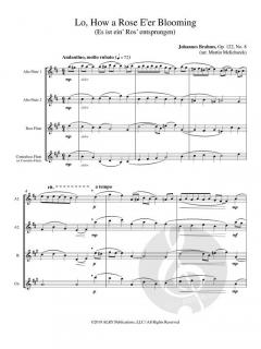 Lo, How a Rose E'er Blooming von Johannes Brahms 