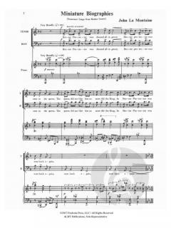 Miniature Biographies von John La Montaine 