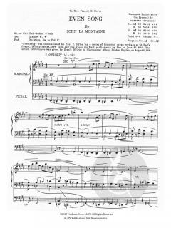 Even Song von John La Montaine 