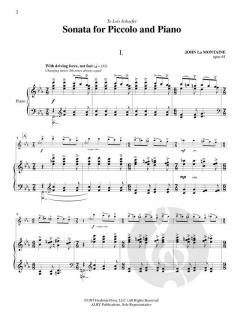 Sonata op. 61 von John La Montaine 