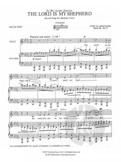 The Lord Is My Shepherd op. 34, No. 2 von John La Montaine 