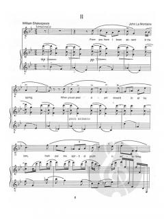 6 Sonnets of Shakespeare op. 12 von John La Montaine 