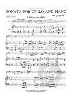 Sonata op. 8 von John La Montaine 