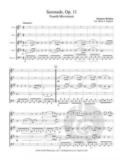 Serenade - Fourth Movement von Johannes Brahms 